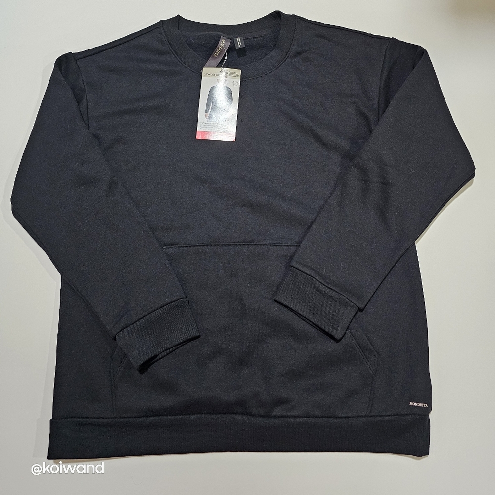 NWT Mondetta Women's Blue Everyday Soft Crew Sweater Size M